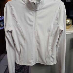 90 DEGREES BY REFLEX! WOMENS CROPPED ZIP UP WORKOUT JACKET! SIZE MED. WORN ONCE!